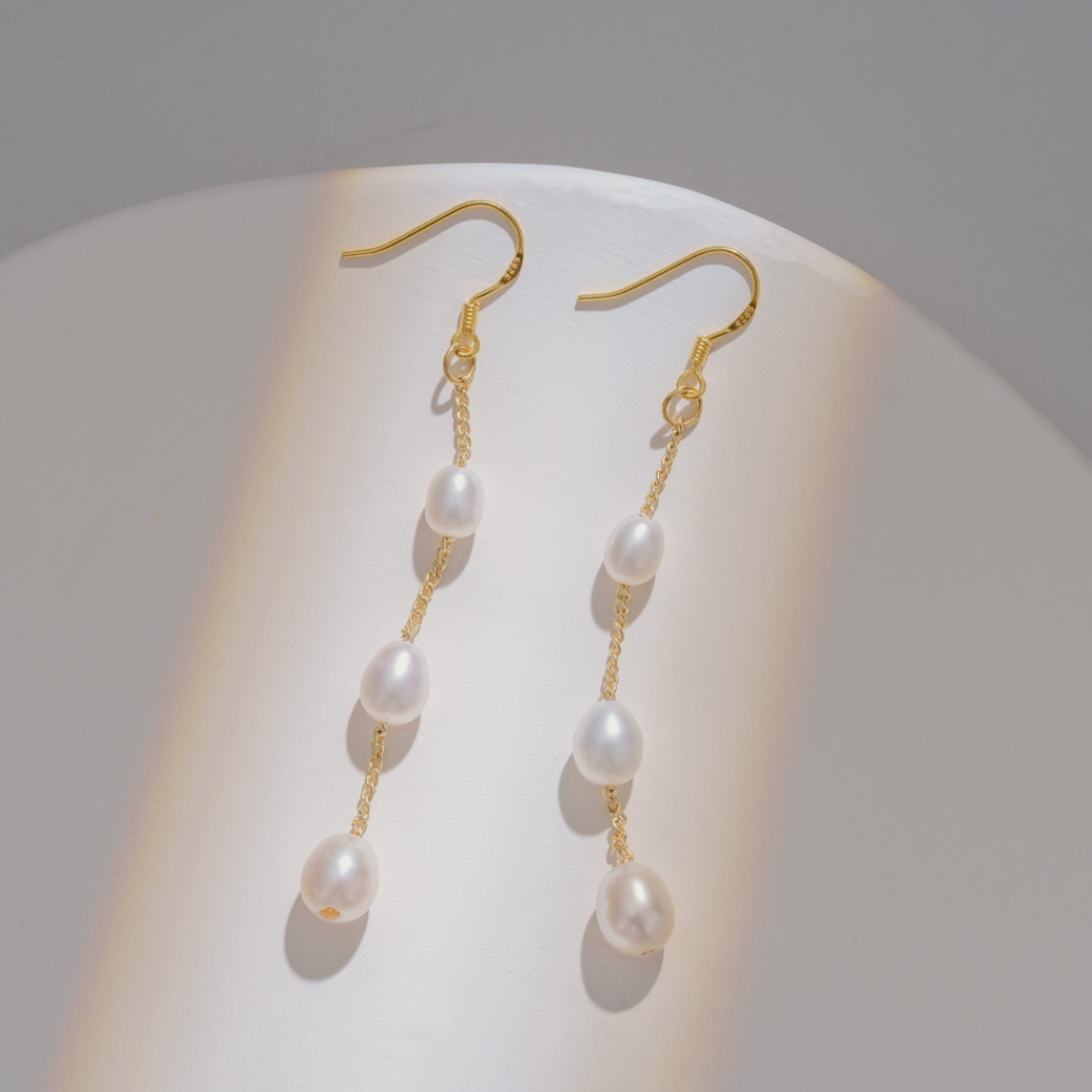 Varied Pearl Drops - Dangling Earrings