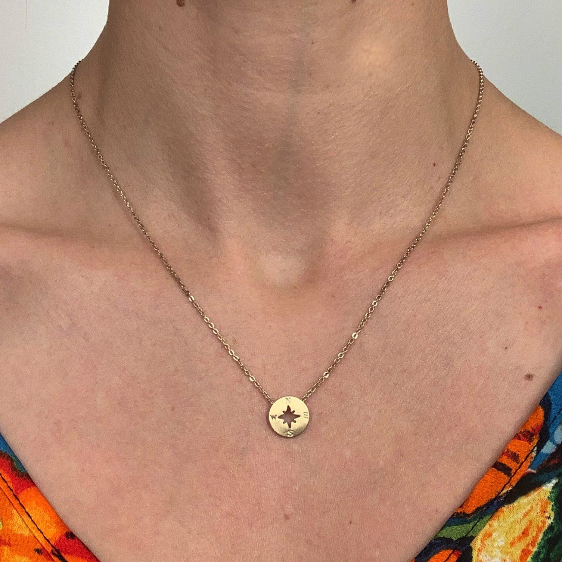 Circular Compass - Pendant Necklace