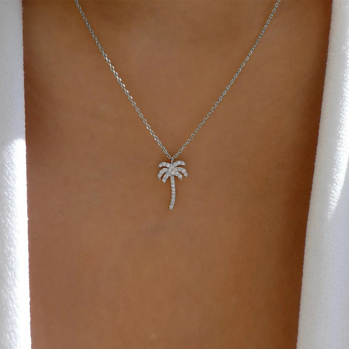 Palm Tree Necklace - Island Style Pendant