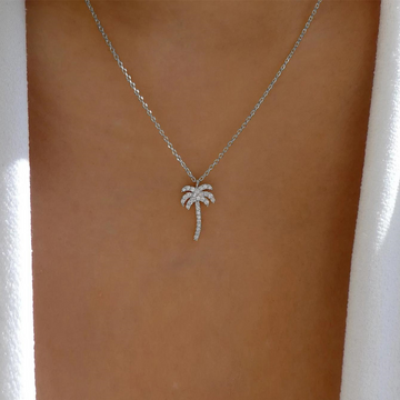 Palm Tree Necklace - Island Style Pendant