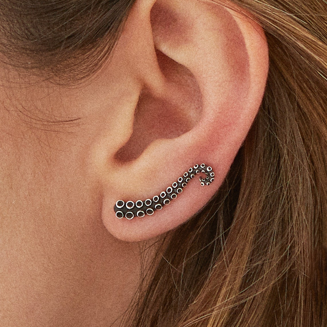 Octopus Ear Climber - Tentacle Earrings