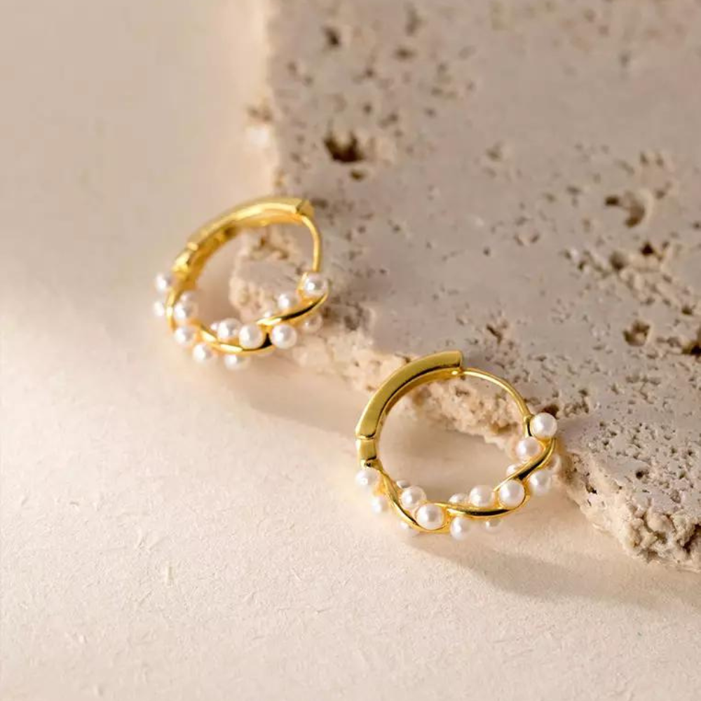 Art Pearl Earrings - Stylish Pearl Earrings