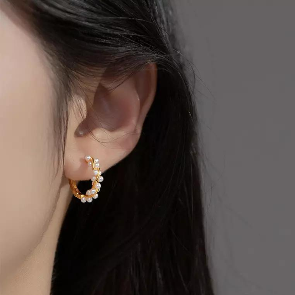 Art Pearl Earrings - Stylish Pearl Earrings