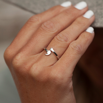 Slim Semicolon Ring - Empowerment Ring