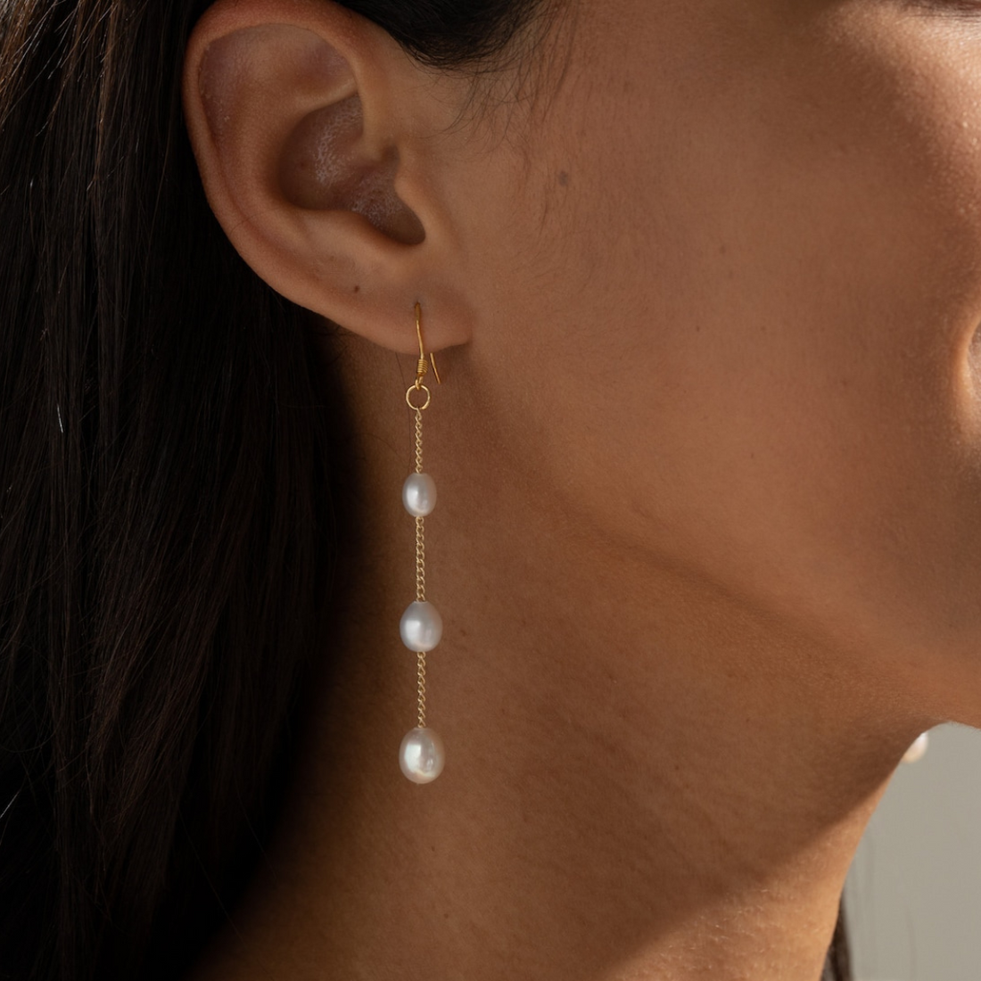 Varied Pearl Drops - Dangling Earrings