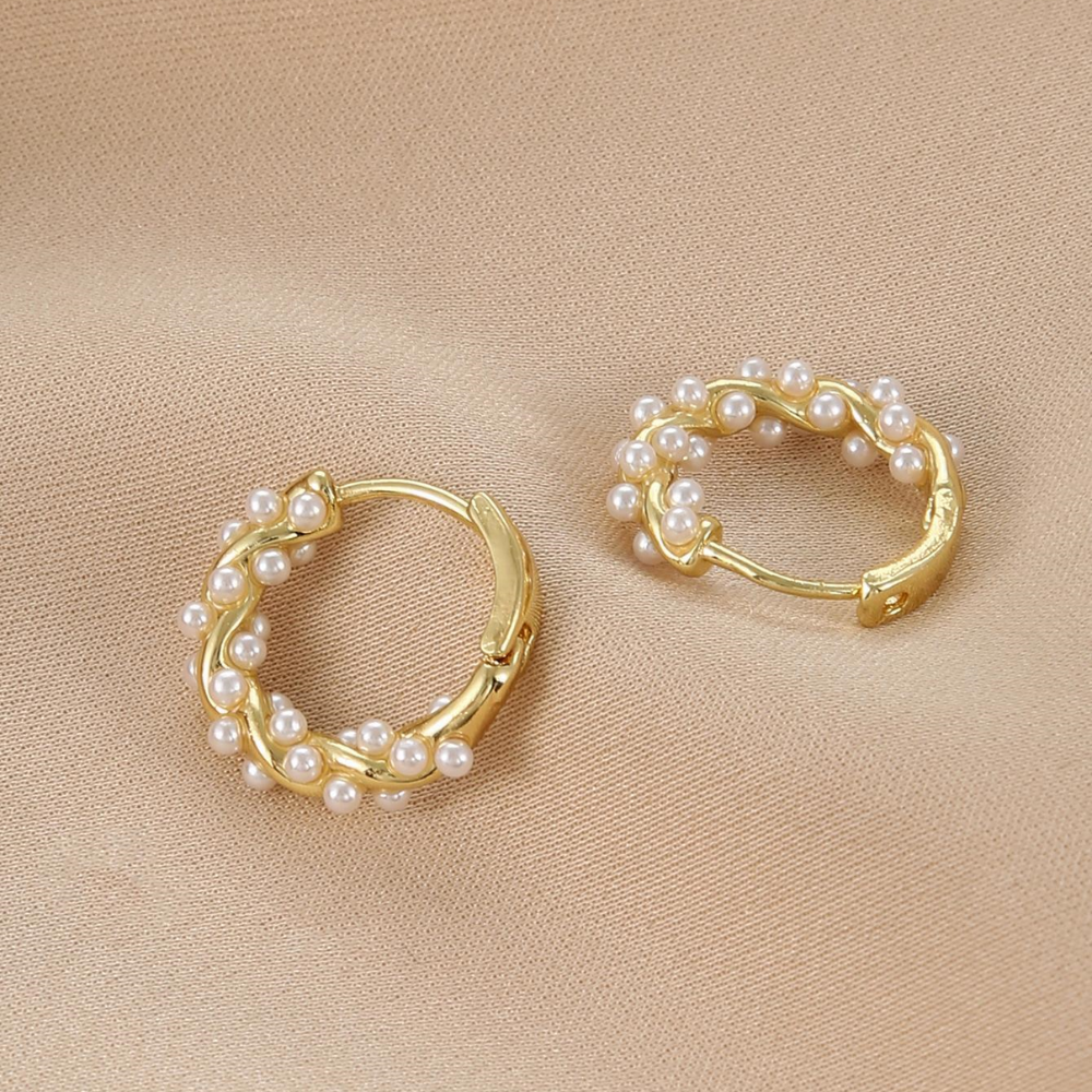 Art Pearl Earrings - Stylish Pearl Earrings