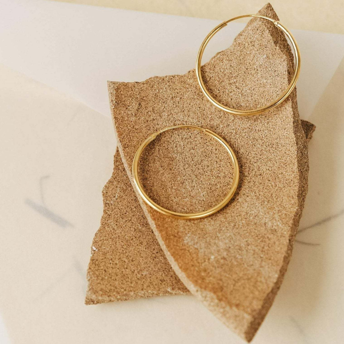 Featherlight Hoops - Gold and Silver Earring Set (4 Pieces)