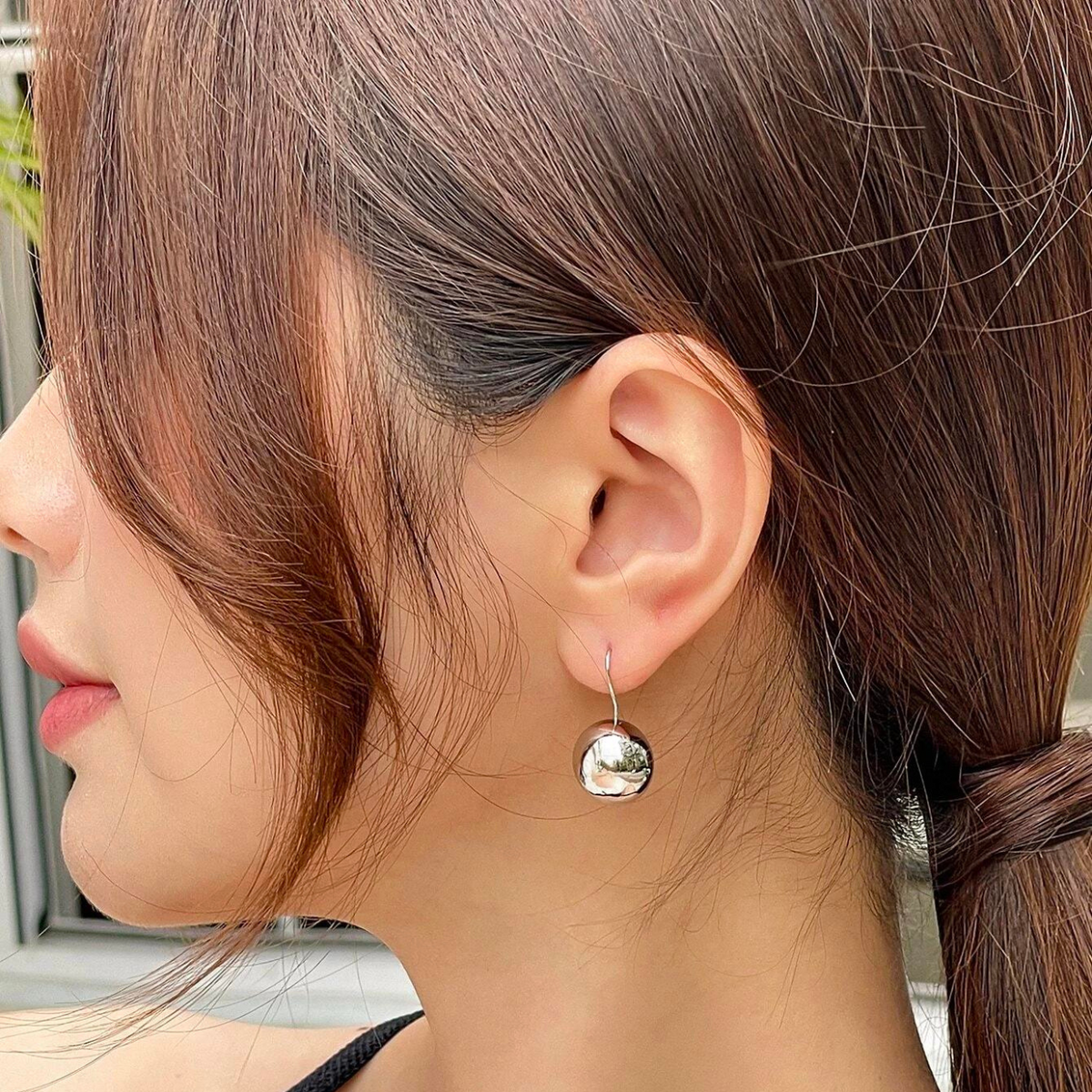Ball Earrings - Bright Circular Ear Hooks