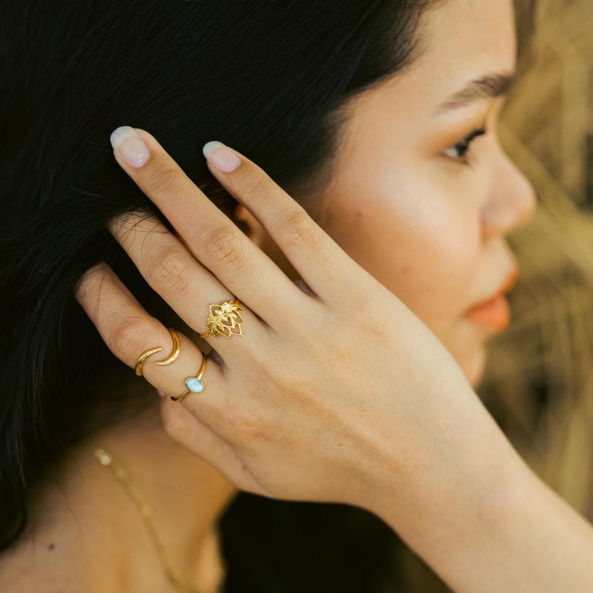 Lotus Flower - Stylish Ring