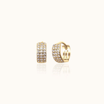 Tomiko - Wide CZ Hoops