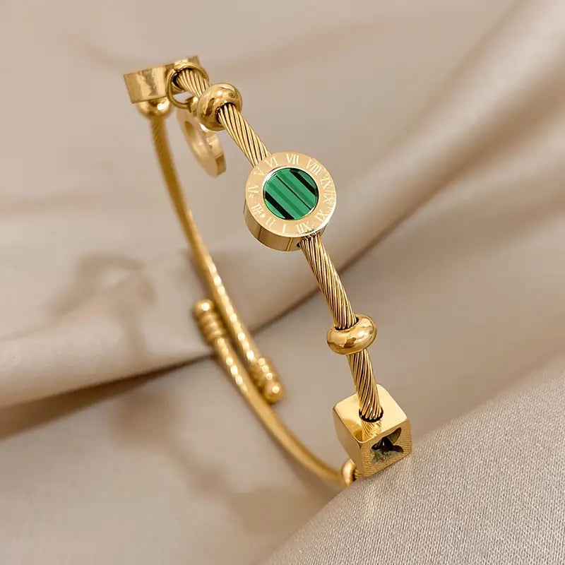 Rhian – Gold Bracelet with Signature