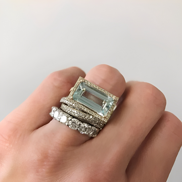 Ailyn – Silver Ring Set with Vintage Design