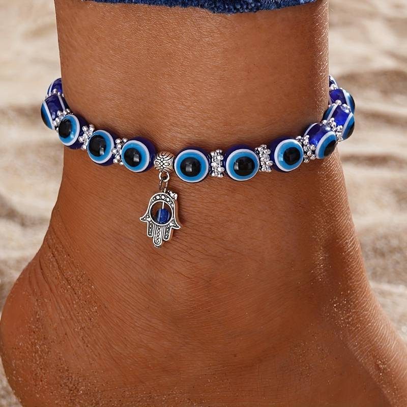 Evil Eye Ocean Style Anklet - Karma and Fortune Anklet