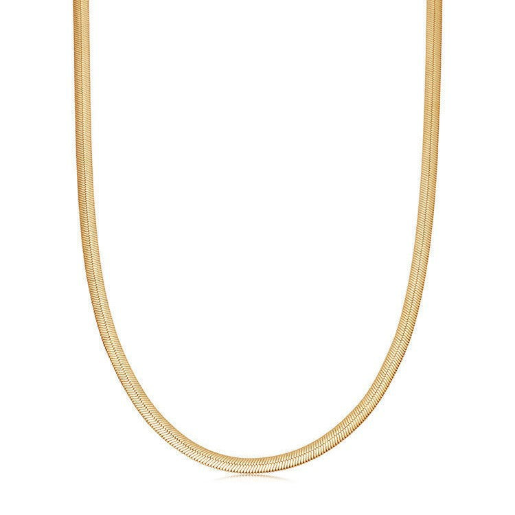 Snake Chain - Herringbone Collarbone Necklace