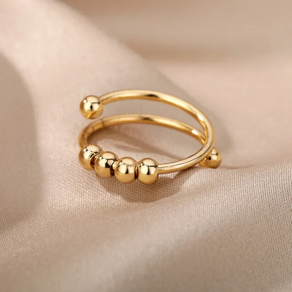 Maelis – Anti-Stress Ring with Rotating Beads