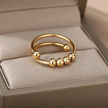 Maelis – Anti-Stress Ring with Rotating Beads