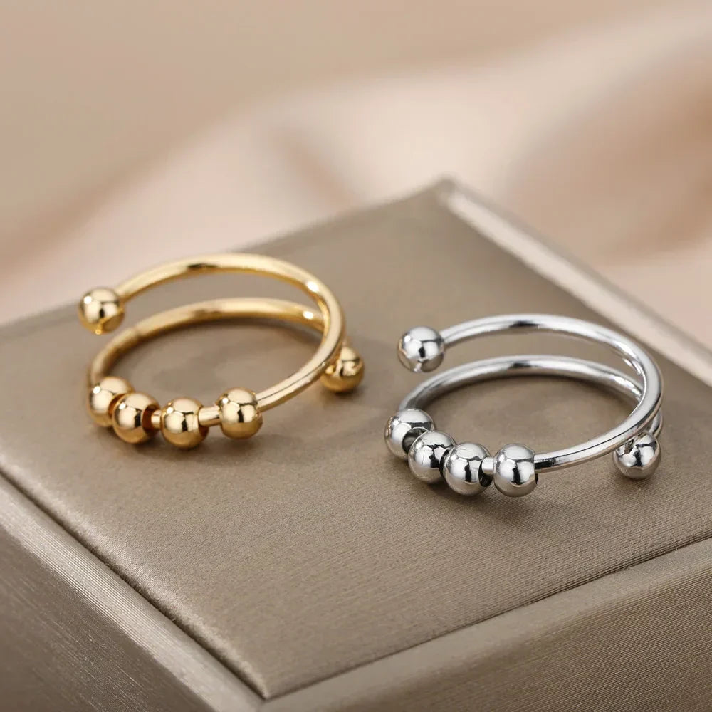 Maelis – Anti-Stress Ring with Rotating Beads