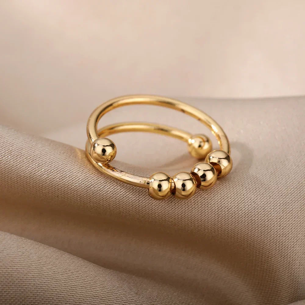 Maelis – Anti-Stress Ring with Rotating Beads