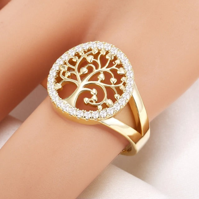 Yelina – Tree of life ring in gold or silver