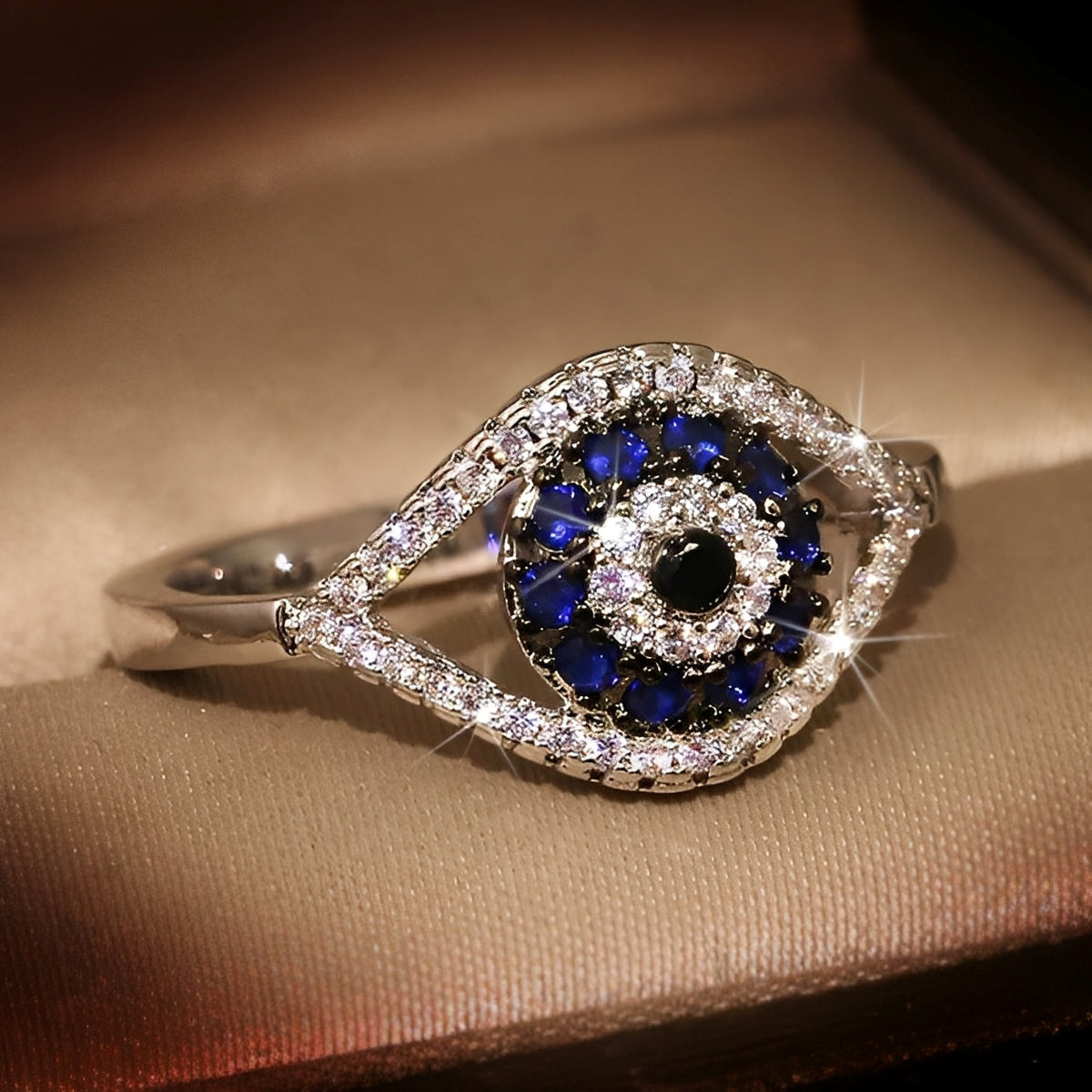 Eleni – Protective Ring with Blue Eye Matiasma