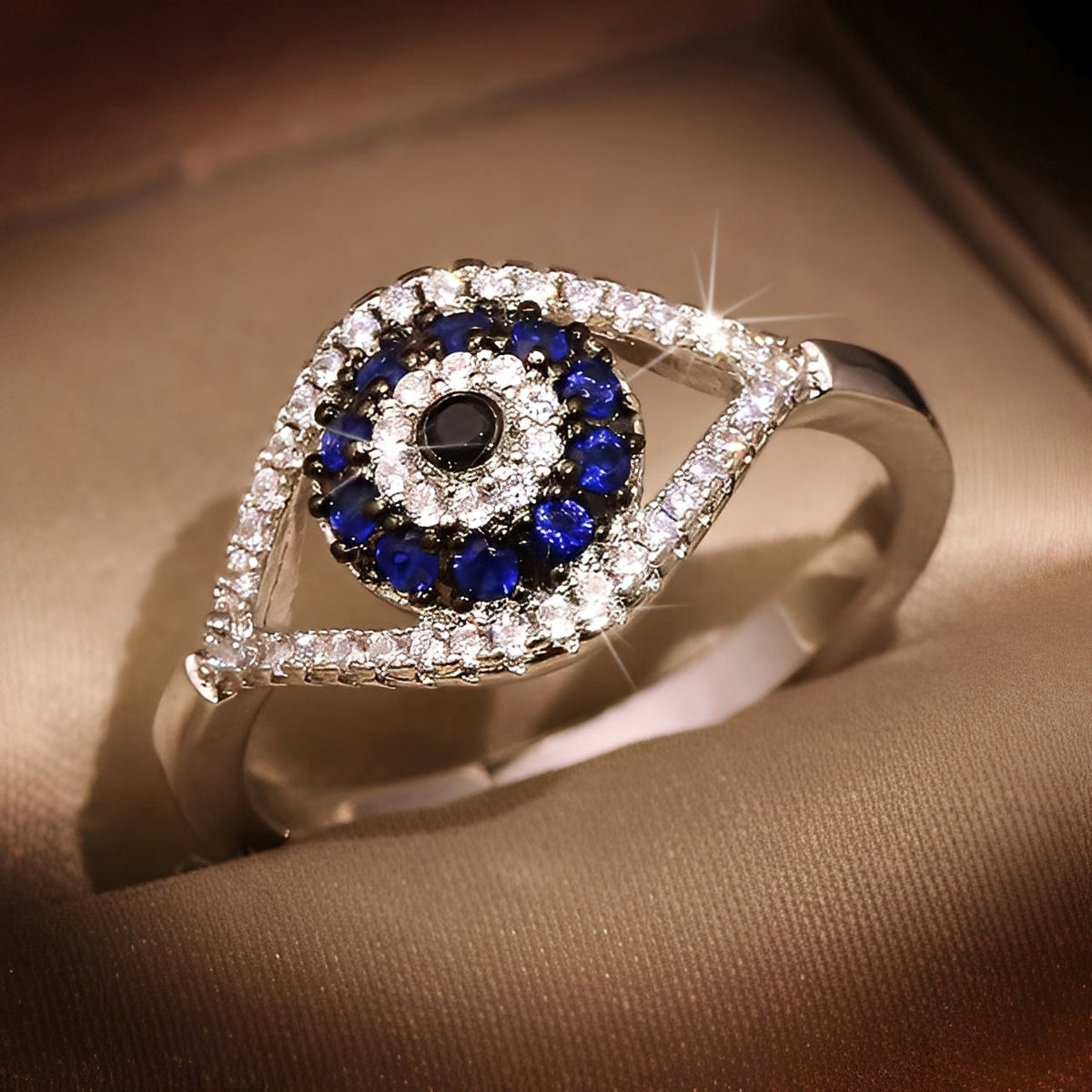 Eleni – Protective Ring with Blue Eye Matiasma