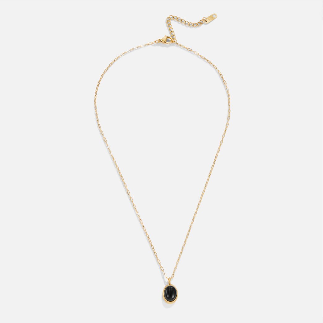 Euphrosyne - Necklace crafted from Dark Onyx