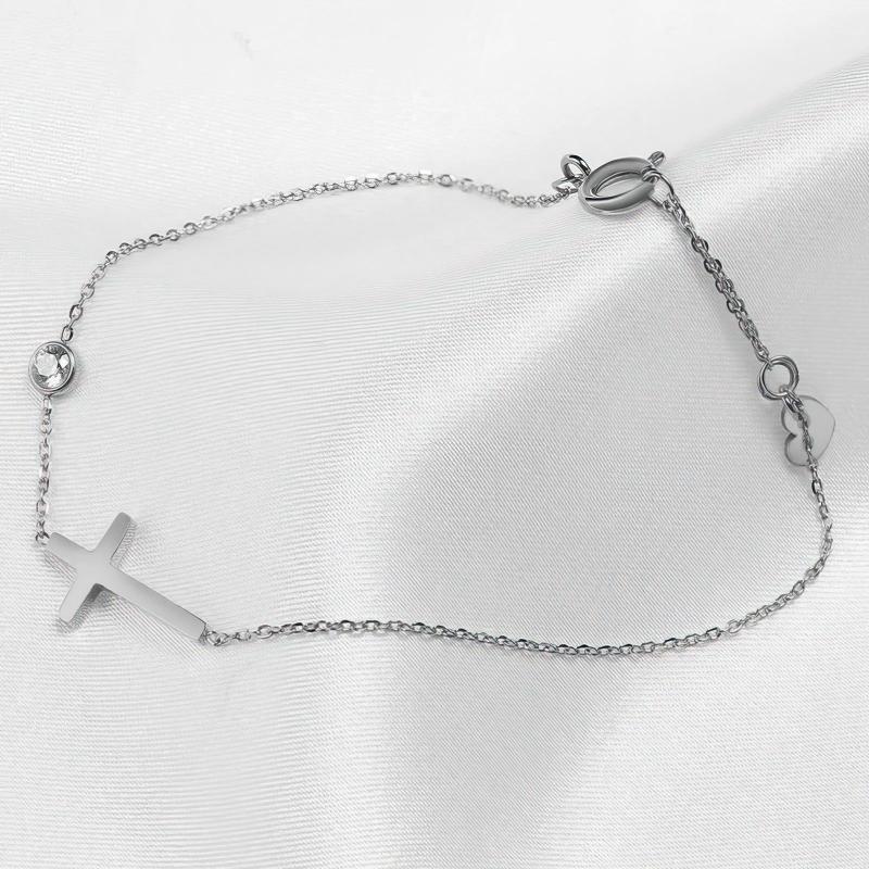 Althea – Bracelet with Cross for Women in Gold & Silver