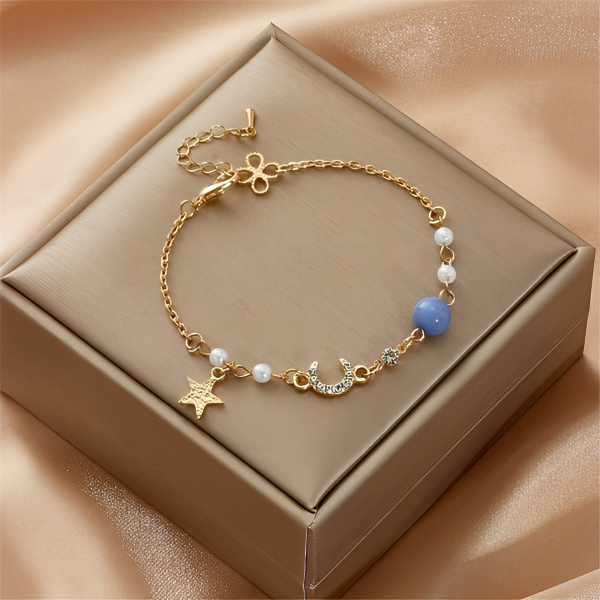 Selina – Bracelet Featuring Moon and Stars