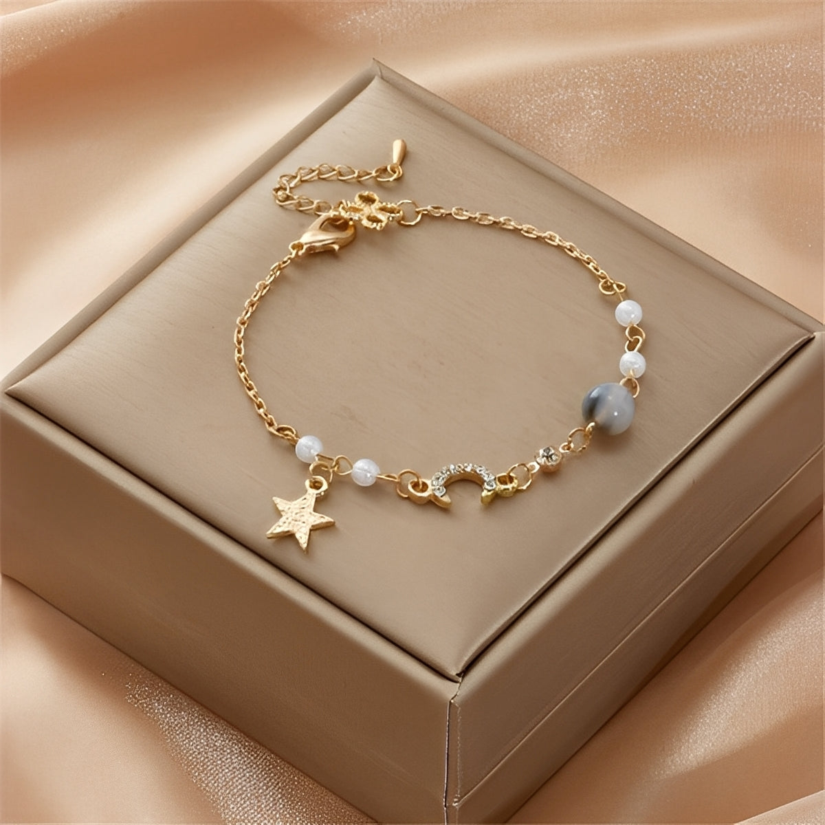 Selina – Bracelet Featuring Moon and Stars