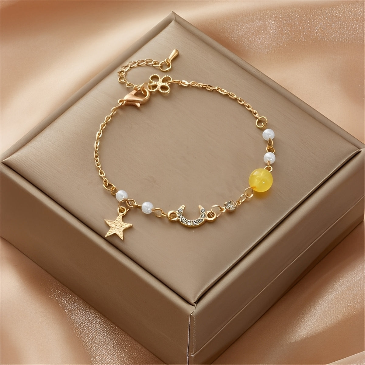 Selina – Bracelet Featuring Moon and Stars