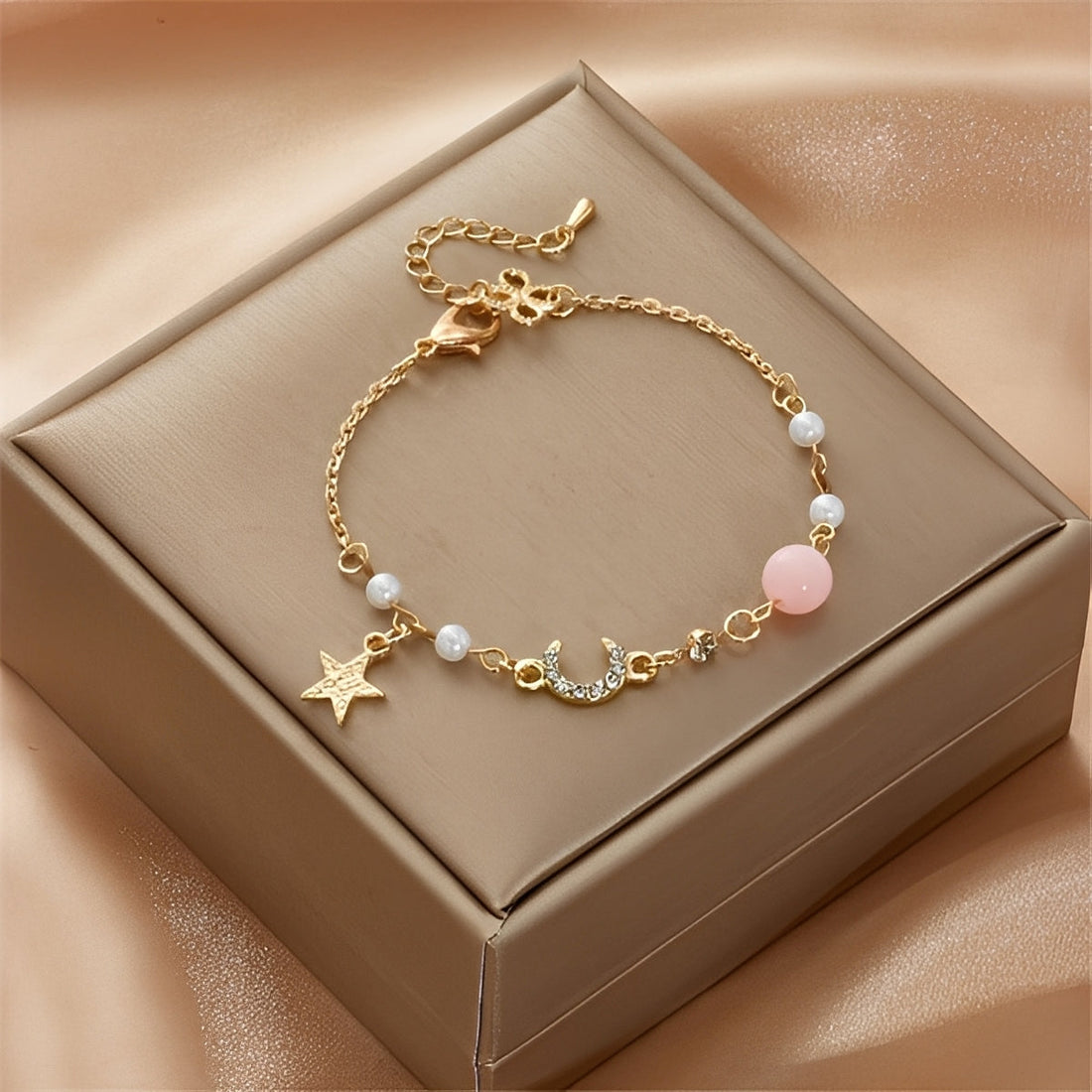 Selina – Bracelet Featuring Moon and Stars