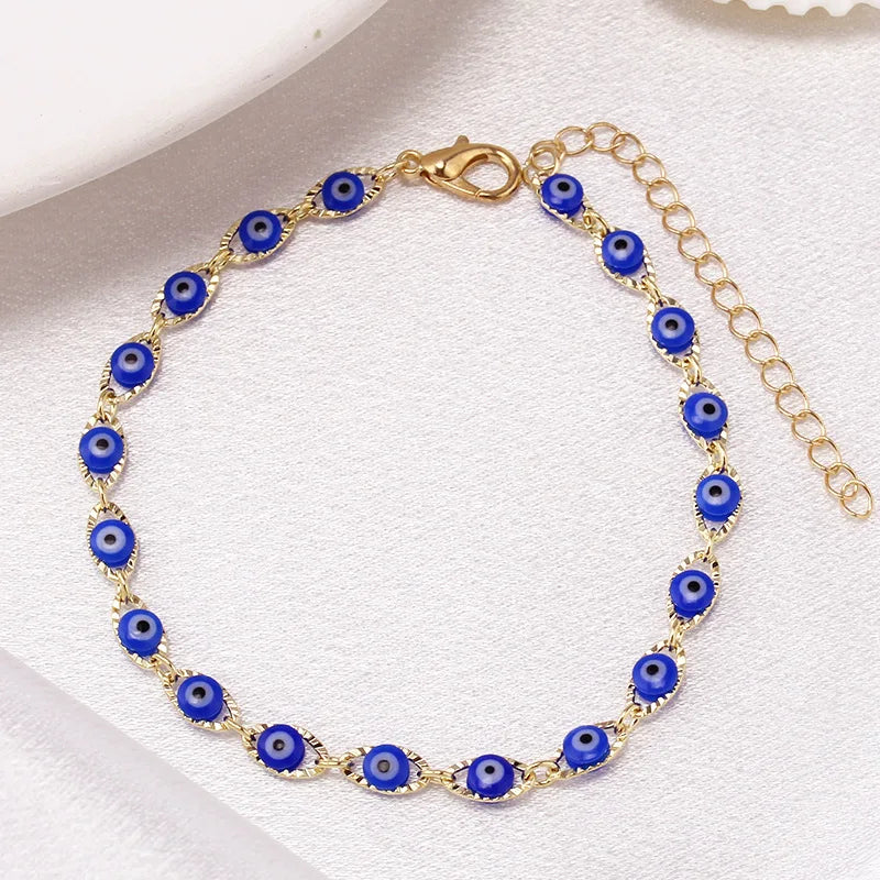 Zaya – Boho bracelet featuring blue protective eye