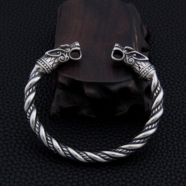 Bjorn – Forged Viking Torque Bracelet