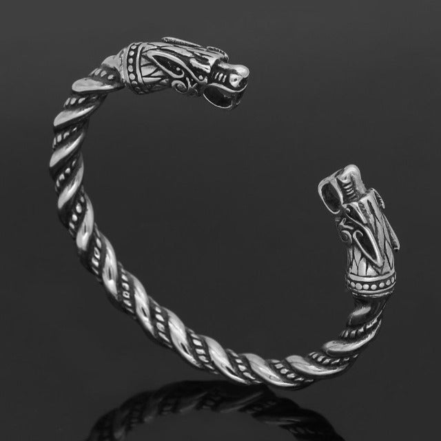 Bjorn – Forged Viking Torque Bracelet