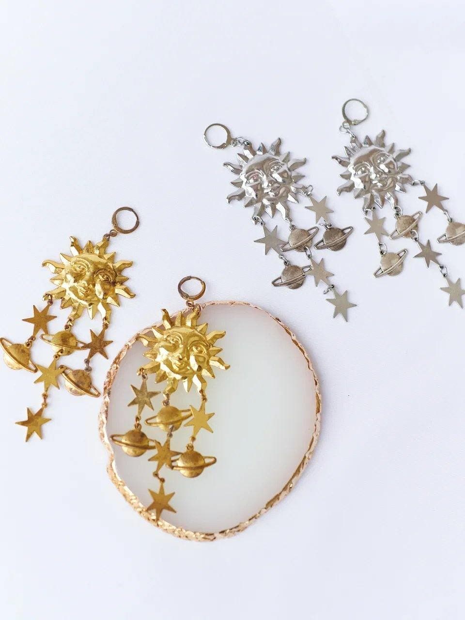 Celestials - Star Astrology Sun Earrings