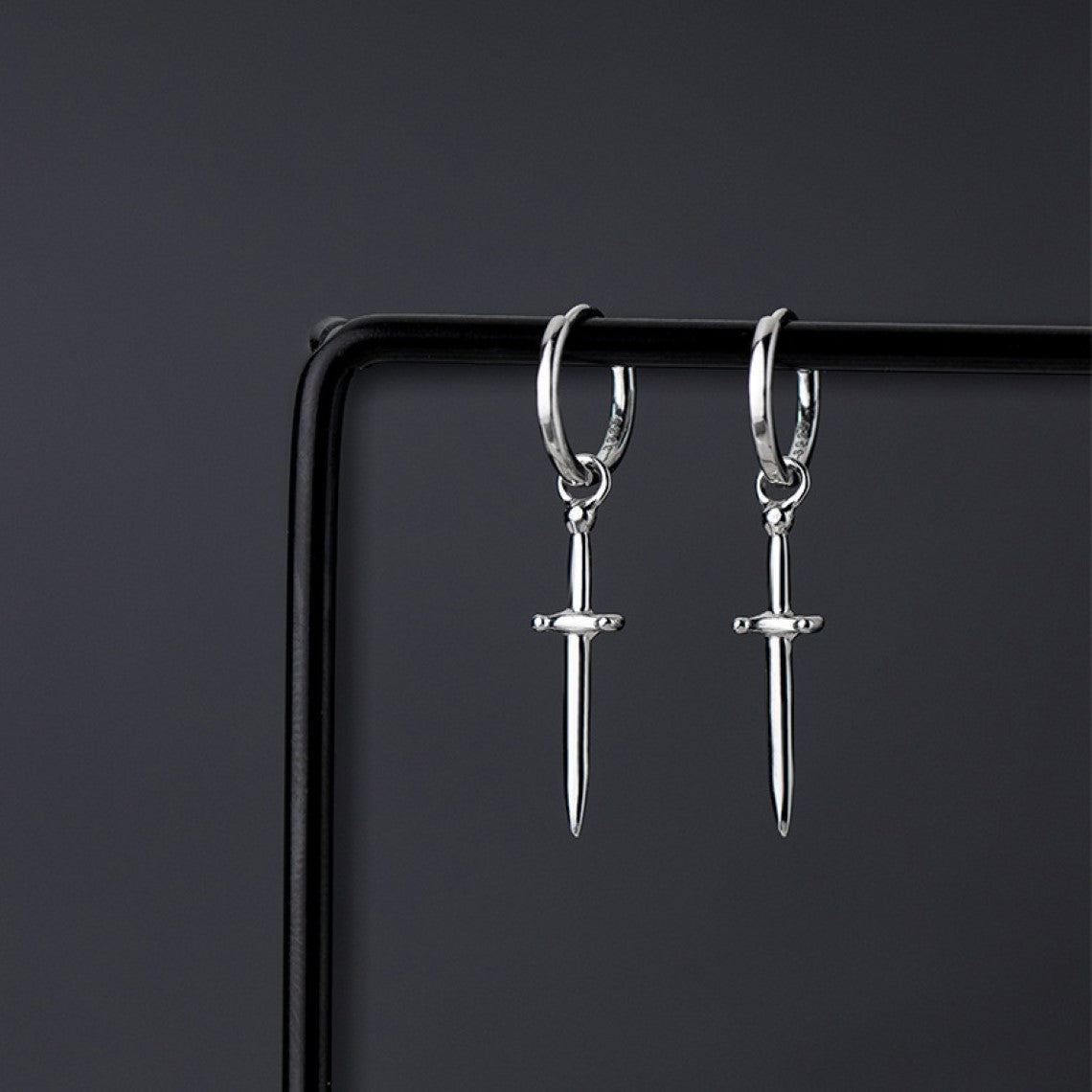 Dagger Earrings - Studs with Crossed Swords