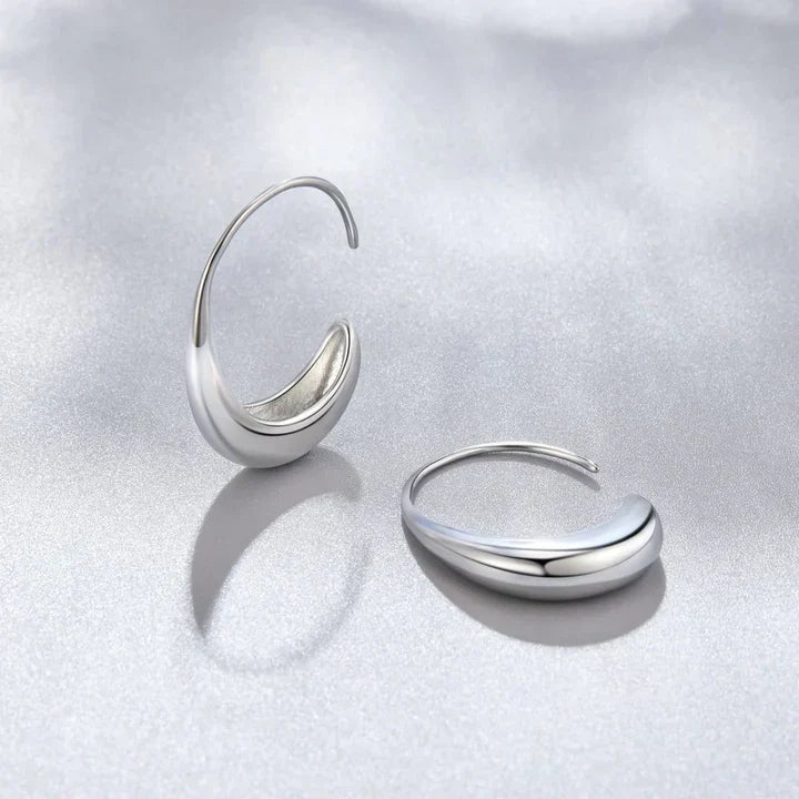 Timeless Drop Earrings - Vintage Gold Hoop Earring