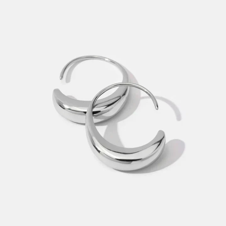 Timeless Drop Earrings - Vintage Gold Hoop Earring