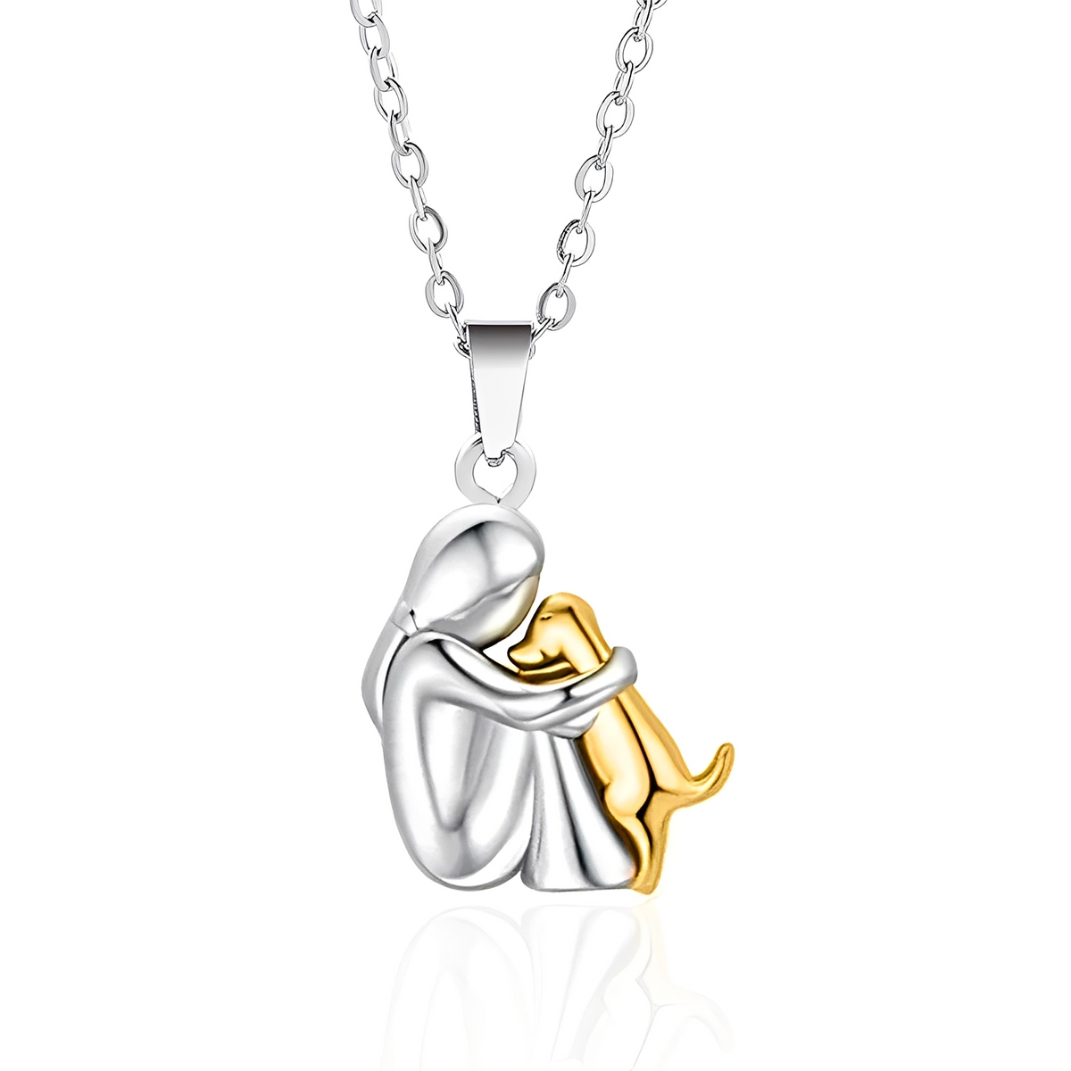Neko – Necklace Pendant Embrace Dog and Owner