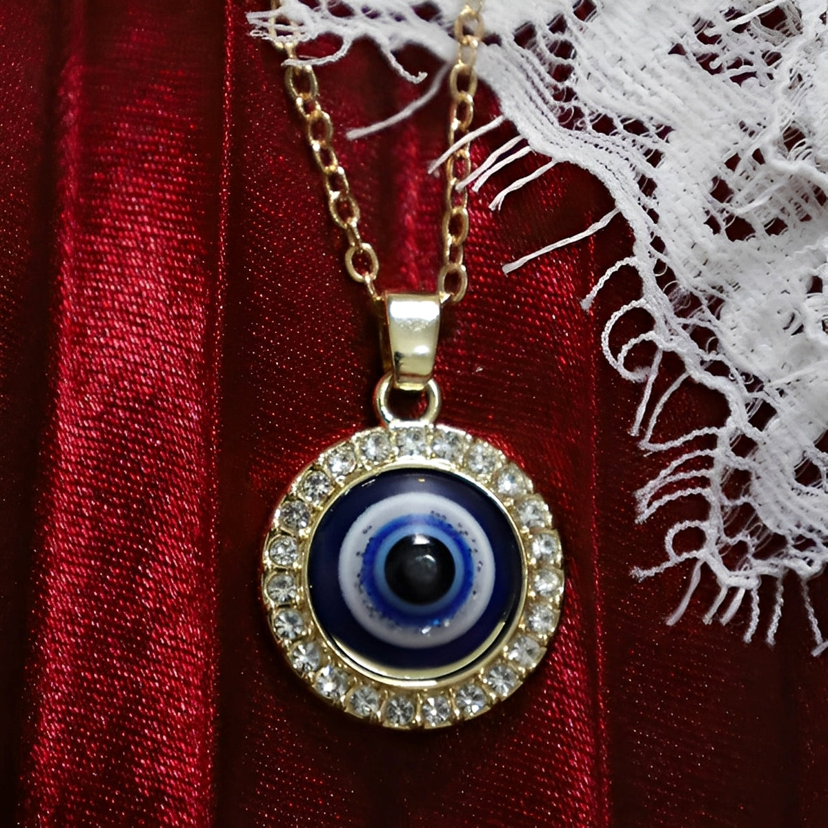 Eleni – Necklace Featuring a Protective Blue Eye Matiasma
