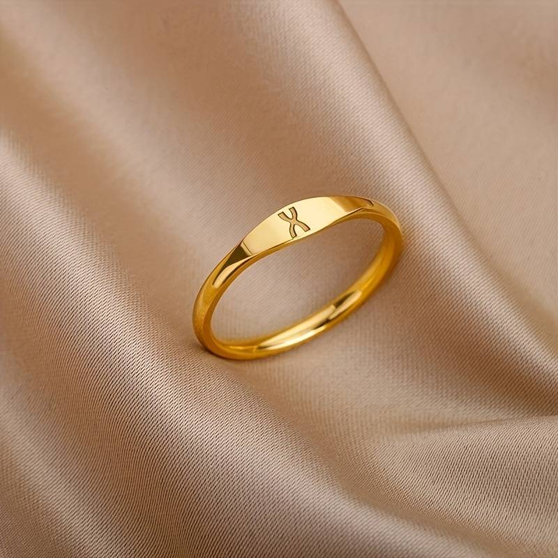 Basic Name Ring | Basic Ring with Engraved Initial
