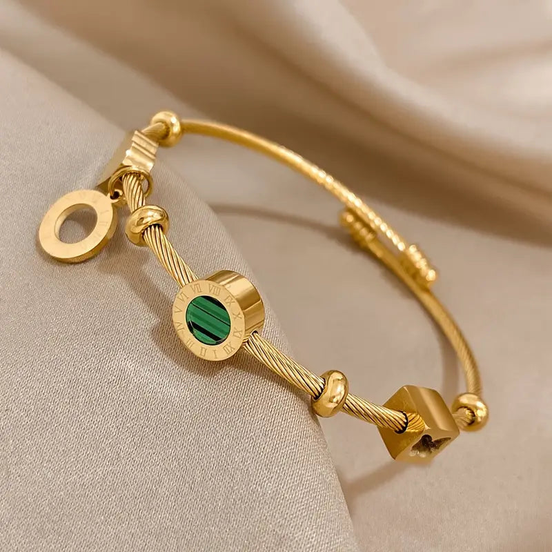 Rhian – Gold Bracelet with Signature