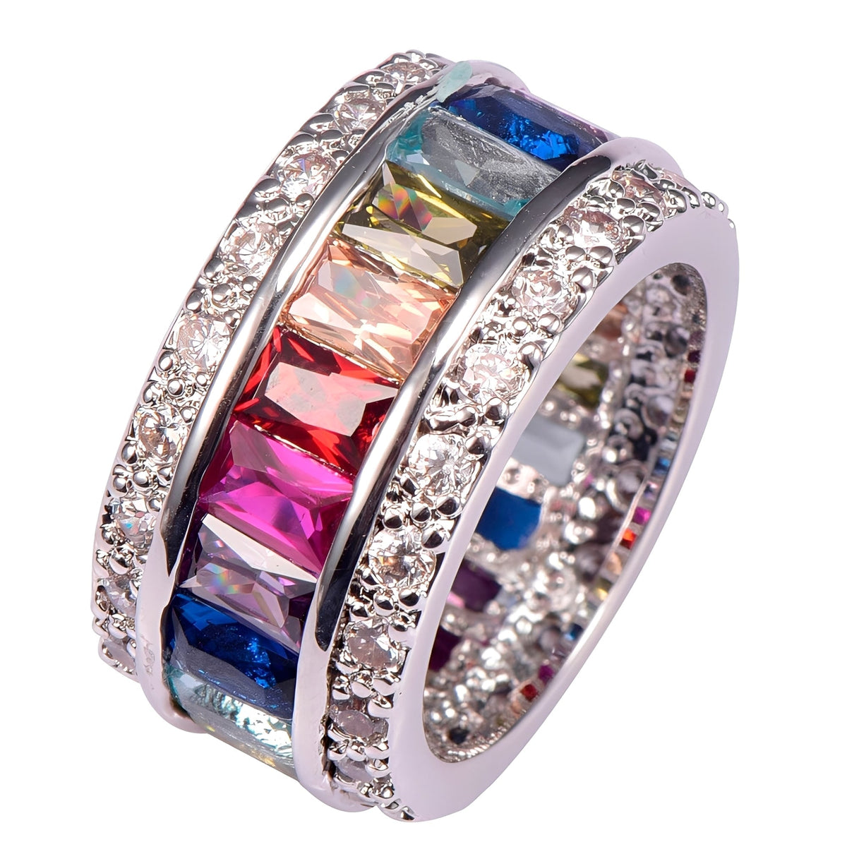 Sheena – Ring Featuring Multiple Stones in 925 Silver
