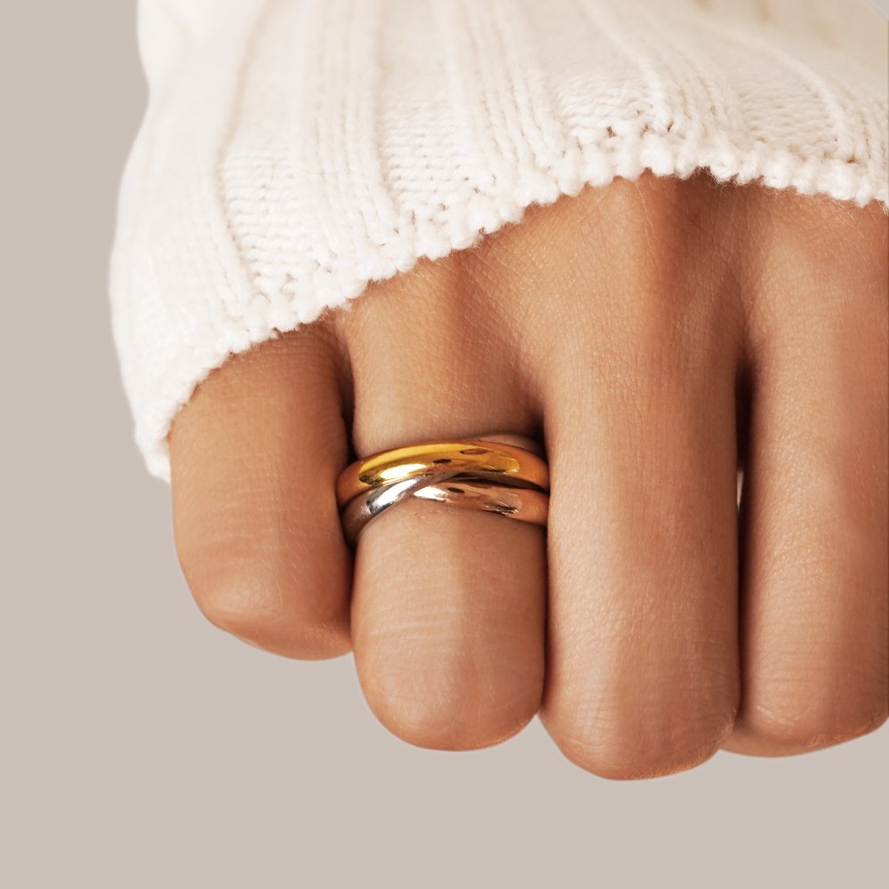 Elena – Chic Triple Ring Available in Three Colors