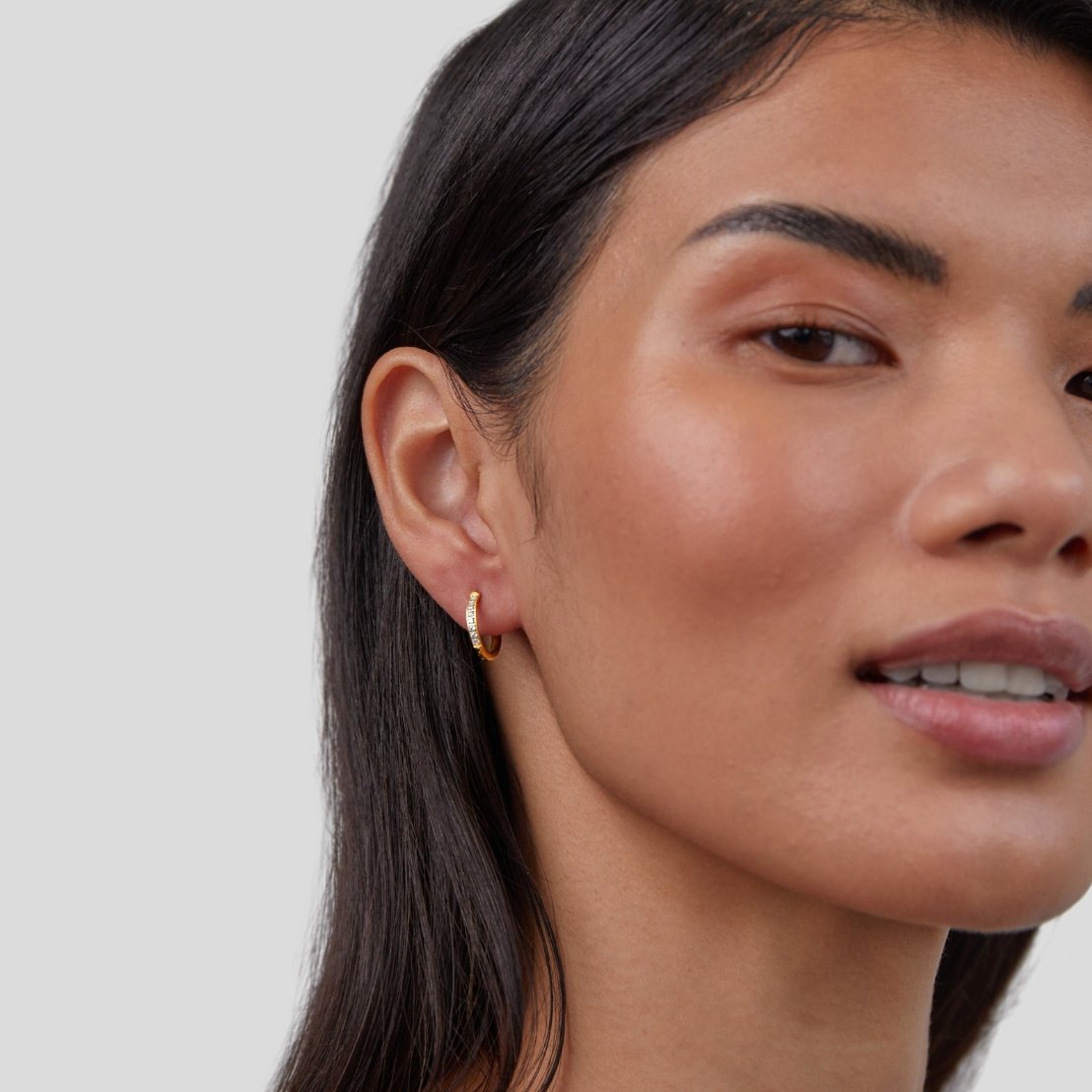 Ianthe - CZ Pavé Hoops