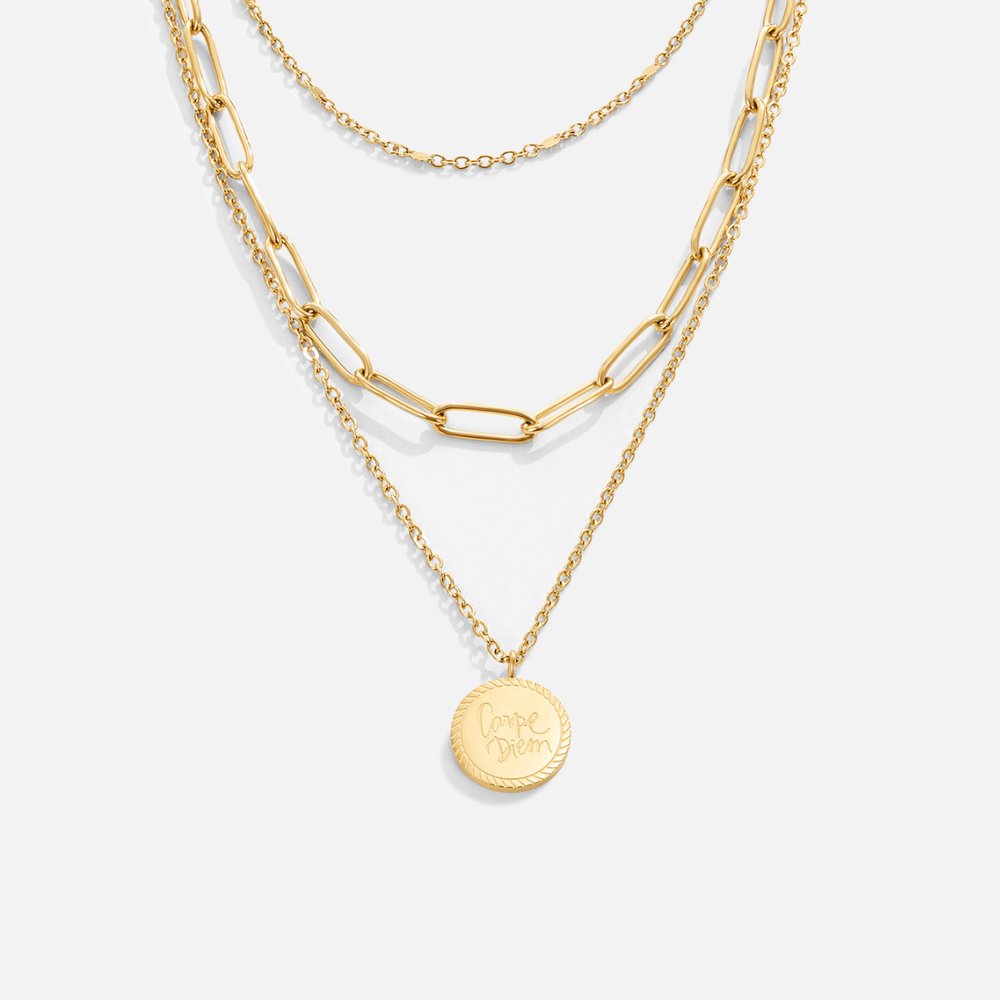 Janie – Layered Necklace Featuring Coins