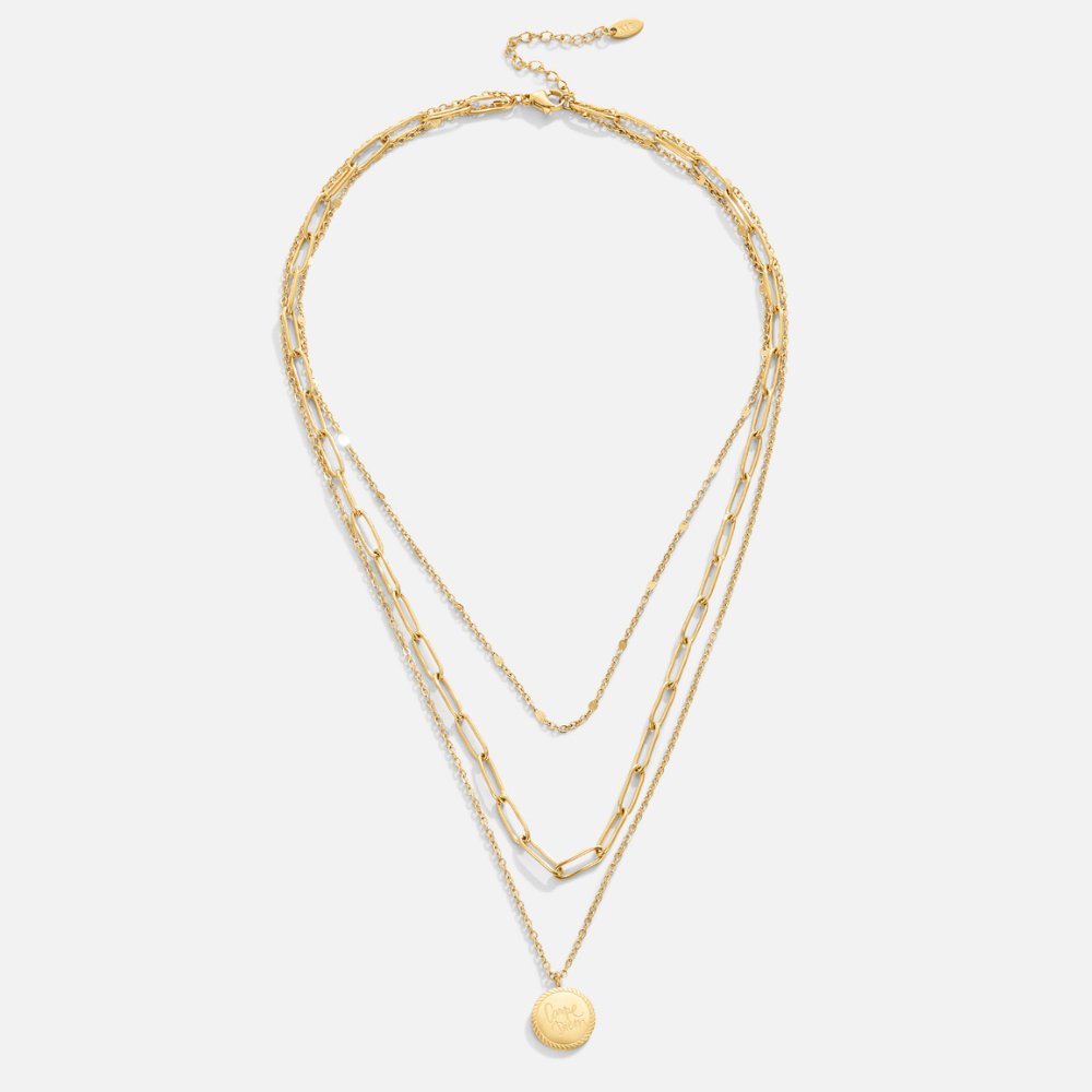 Janie – Layered Necklace Featuring Coins