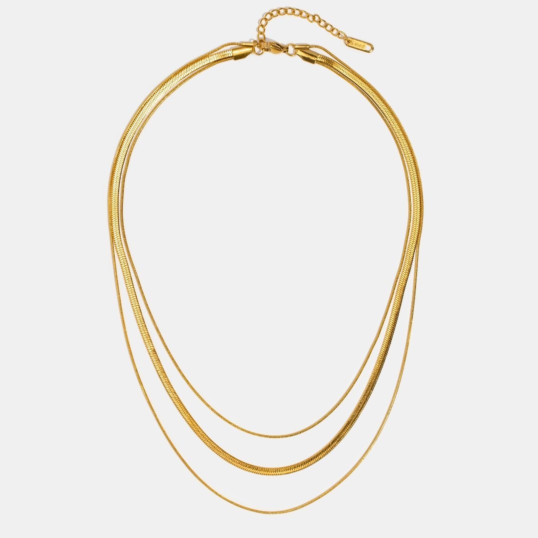 Alix – Multi-strand necklace in gold