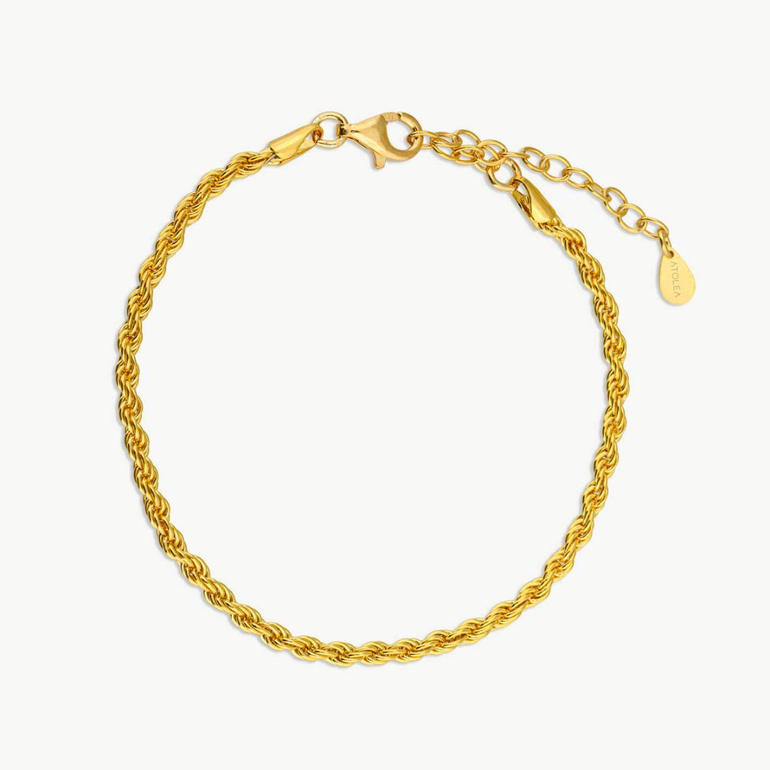 Calvi – Bracelet featuring a Braided Gold Chain