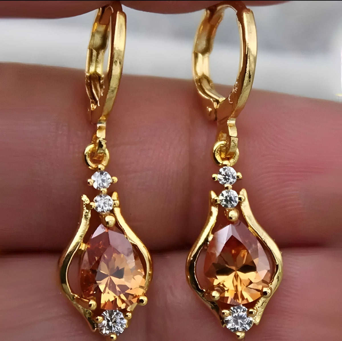 Kate - Rainbow Heart Earrings